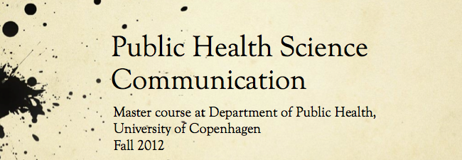 Public health science communication